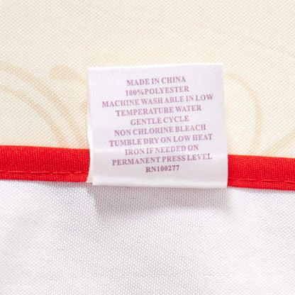 Fall Harvest Autumn Leaves with Pumpkins and Corn Print Tablecloths,Ivory