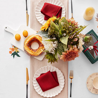 Thanksgiving Pumpkins Fall Rectangle Tablecloths - Polyester Fabric Table Cloth for Harvest Decorations, Party and Family Gatherings - 60" X 102"