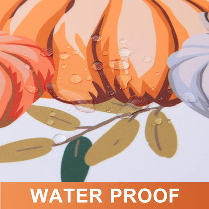 Thanksgiving Pumpkins Fall Rectangle Tablecloths - Polyester Fabric Table Cloth for Harvest Decorations, Party and Family Gatherings - 60" X 102"