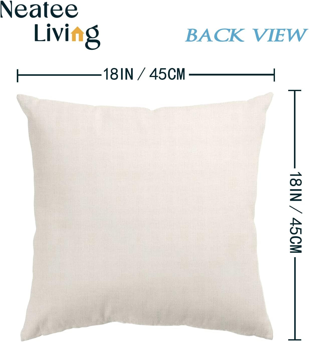 Set of 4 Fall Pillow Covers 18X18 Inch Fall Thanksgiving Pumpkins Decor Throw Pillows Covers Autumn Leaves Decorative Home Outdoor Sofa Couch Pillow Cases for Fall Theme Decorations